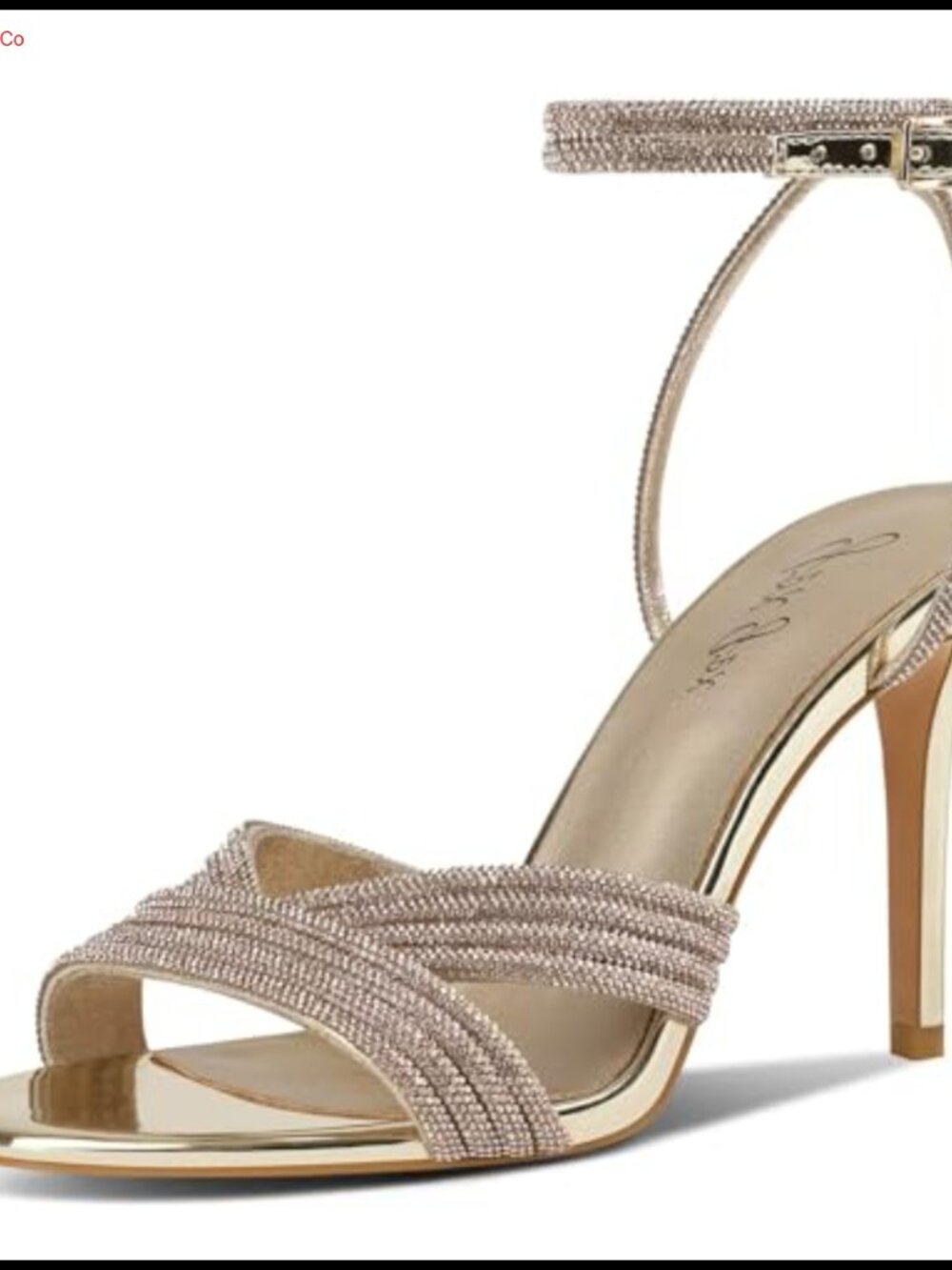 Women's Rhinestone Stiletto Heeled Sandals Ankle Strap Open Toe Dressy Wedding